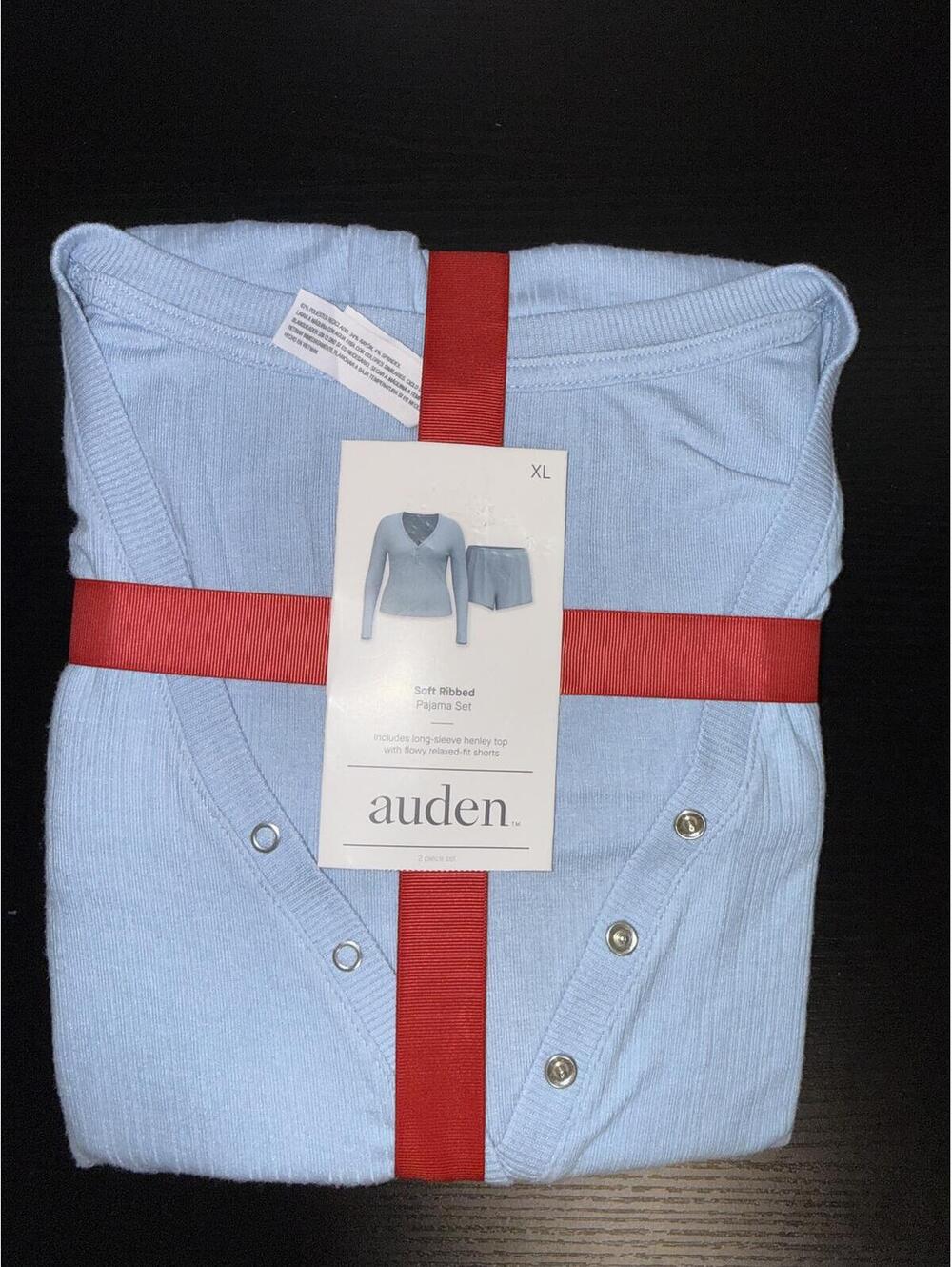 Auden Soft Ribbed Sleep Set – Light Blue, XL, NWT